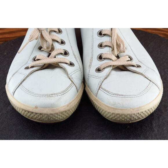 ECCO Women Size 40 M‎ Beige Fashion Sneakers Leather - Picture 2 of 8
